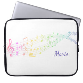 Regnbåge Music Note Slim Laptop sleeve