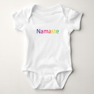 Regnbåge Namaste Ekologisk Bomull Onsie Tee Shirt