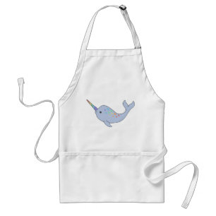 Regnbåge Narwhal Apron Förkläde