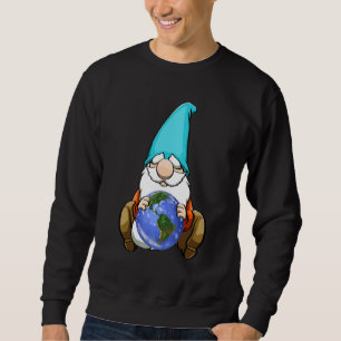Regnbåge Natur Miljö Jordens Dag Gnome Kvinnor Lång Ärmad Tröja
