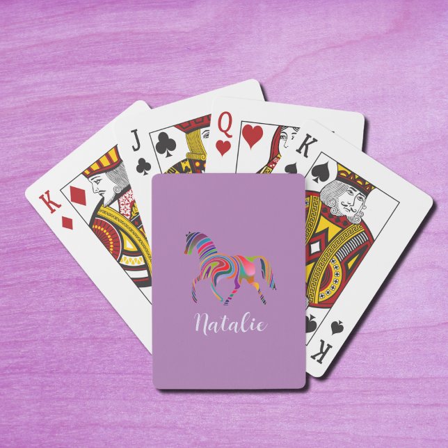 Regnbåge nr 2 - ditt namn spelar kort casinokort (Skapare uppladdad)
