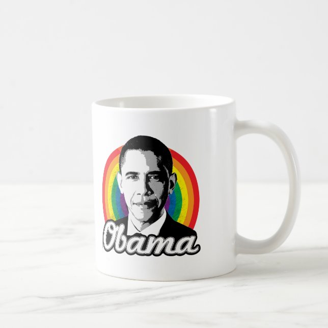 Regnbåge Obama - HBTQ-politik - Kaffemugg (Höger)