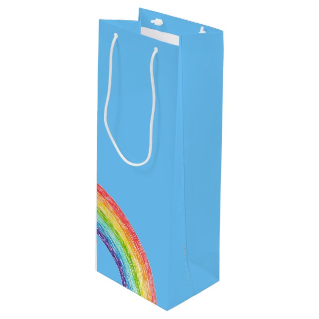 Regnbåge och blå himmel (Framsidan Vinklad)