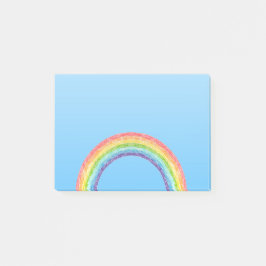 Regnbåge och blå himmel post-it block