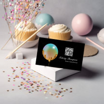 Regnbåge och Guld Ballonger Event Bransch QR-kod