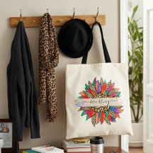 Regnbåge och leopardtryckt personlig shoppingväska