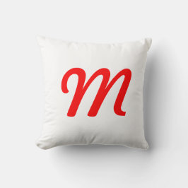 Regnbåge och monogram kudde
