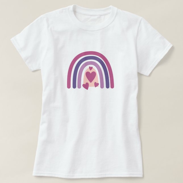 Regnbåge och öron t shirt (Design framsida)