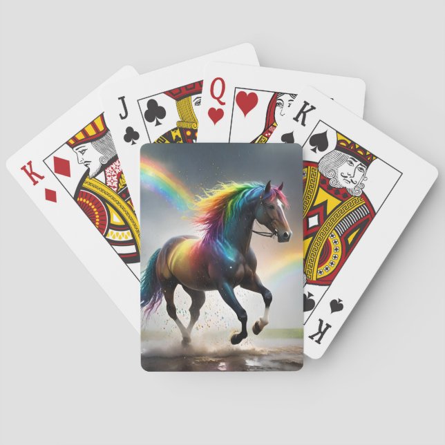 Regnbåge och regnbåge casinokort (Baksidan)