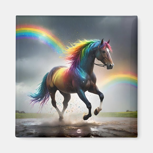 Regnbåge och regnbåge magnet (Framsidan)