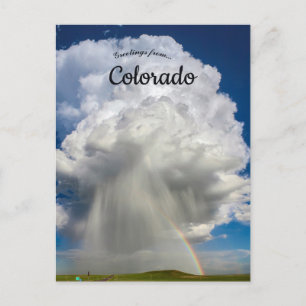 Regnbåge och regnskurar i Colorado Vykort