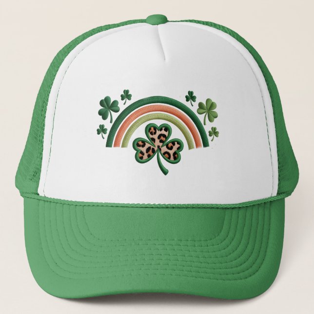 Regnbåge Och Shamrocks Keps (Framsida)