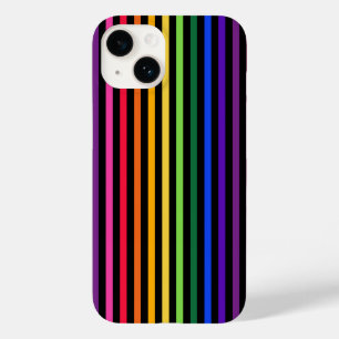 Regnbåge och svart rand Fodral-Mate iphone case