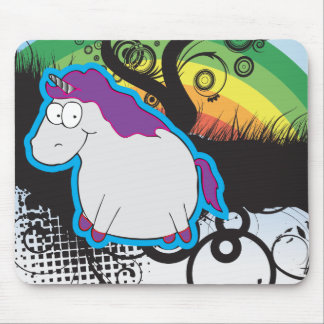Regnbåge och Unicorn Mousepad Musmatta