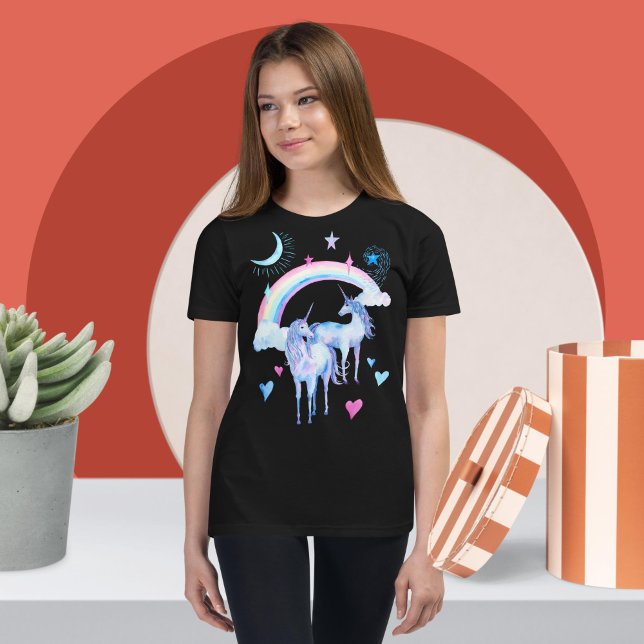 Regnbåge och unicorns t shirt (Skapare uppladdad)