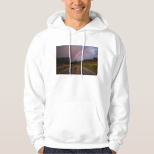 Regnbåge och väg sweatshirt