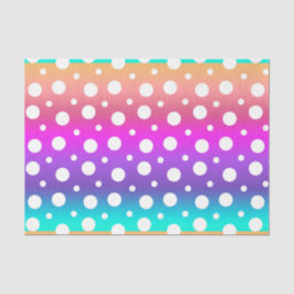 Regnbåge och vita prickar (Design 17 Lila Series)