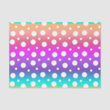 Regnbåge och vita prickar (Design 17 Purple-serien