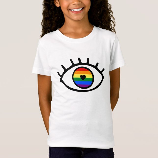 Regnbåge Öga T Shirt (Framsida)