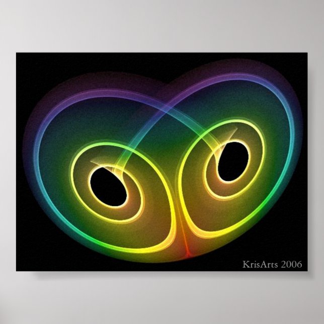 regnbåge ögon poster (Framsidan)