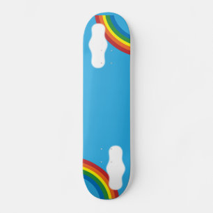 Regnbåge Old School Skateboard Bräda 18 Cm