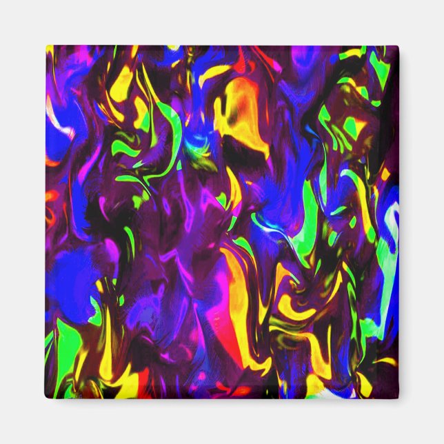 Regnbåge om glödstift, rave Fire Stick Magnet (Framsidan)