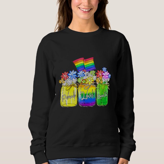 Regnbåge om jämlikhet i Kärlek, LGBT Flagga T Shirt (Framsida)