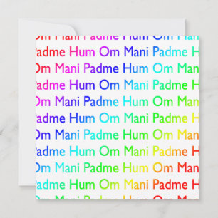 Regnbåge Om Mani Padme Hum Inbjudan