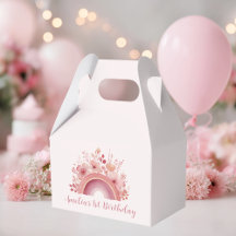 Regnbåge Onederful 1-års födelsedagsfest presentlå