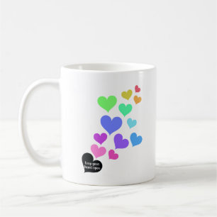 Regnbåge Öppna Hjärtan Kaffemugg