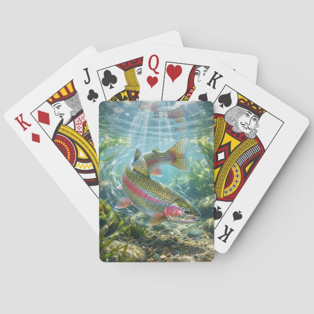 Regnbåge Öring Casinokort (Baksidan)