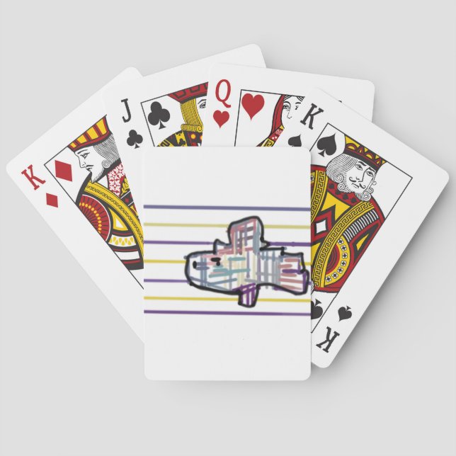 Regnbåge öring sommar  casinokort (Baksidan)