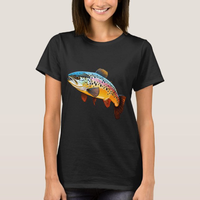 Regnbåge öring t shirt (Framsida)