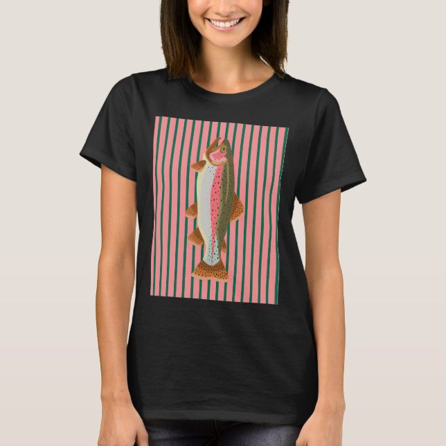 Regnbåge Öring T Shirt (Framsida)