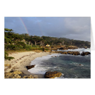 Regnbåge över det Carmel kortet Hälsningskort