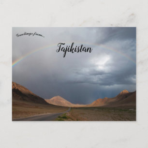 Regnbåge över Murghab Tadzjikistan Vykort