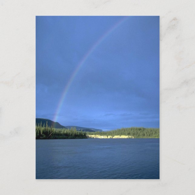 Regnbåge över Nahanni-floden, NWT, Kanada Vykort (Framsida)