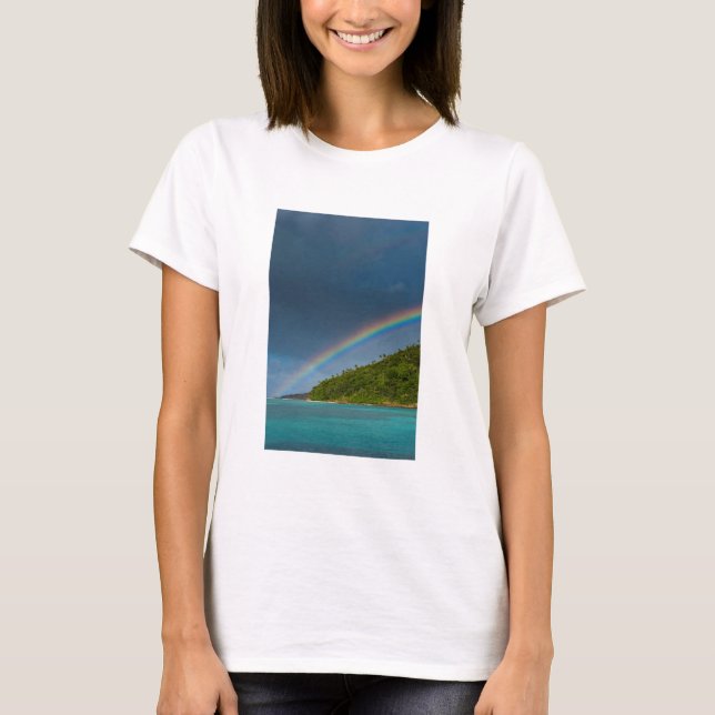 Regnbåge över ön, Amerikanska Samoa Tee (Framsida)