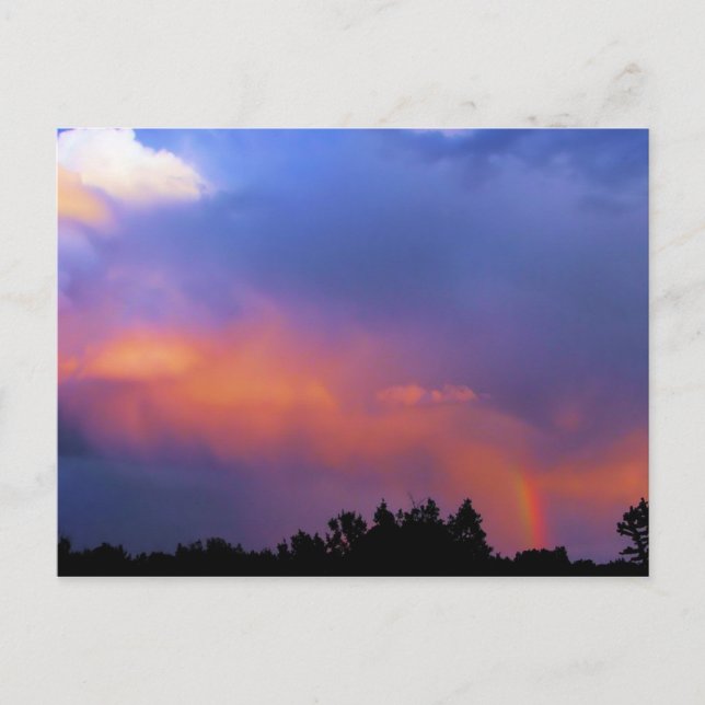 regnbåge över ortiz vykort (Framsida)