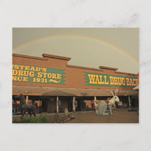 Regnbåge över Wall Drug Vykort