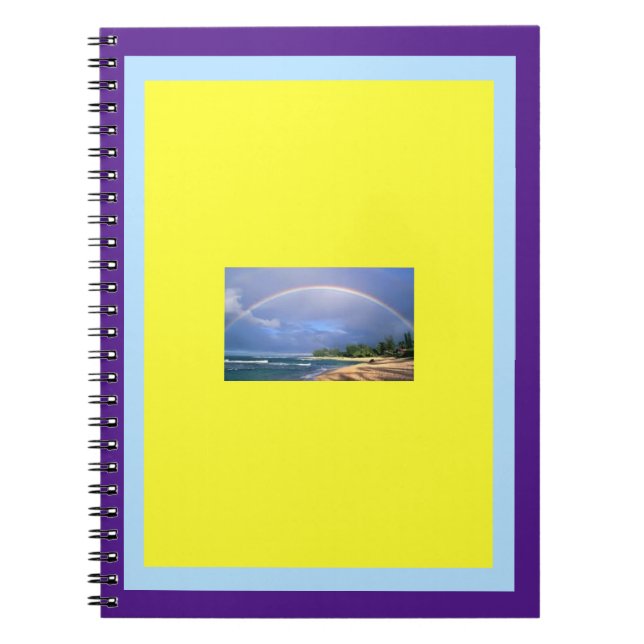 Regnbåge på en anteckningsbok för fotoalbum i Spir (Framsidan)