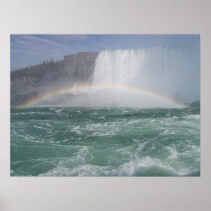 Regnbåge på Niagara Falls Poster