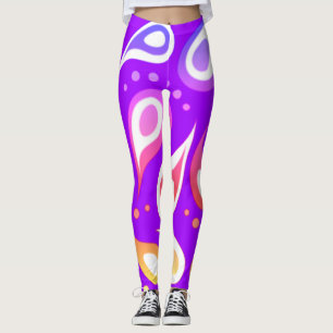 Regnbåge Paisley Mönster Leggings