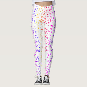 Regnbåge Paisley Skriv ut Leggings