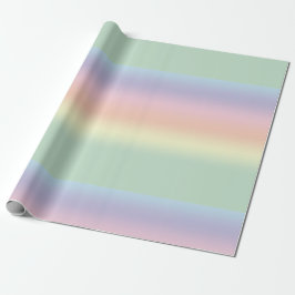 Regnbåge Pastel Rand Wrapping Papprare Presentpapper
