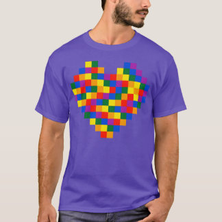 Regnbåge Piel Heart vänner T Shirt