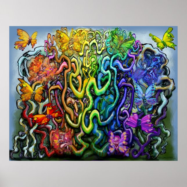 Regnbåge Pixies Magic Poster (Framsidan)