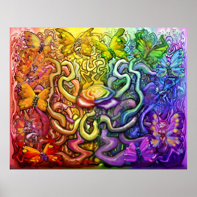 Regnbåge Pixies Magic Poster (Framsidan)