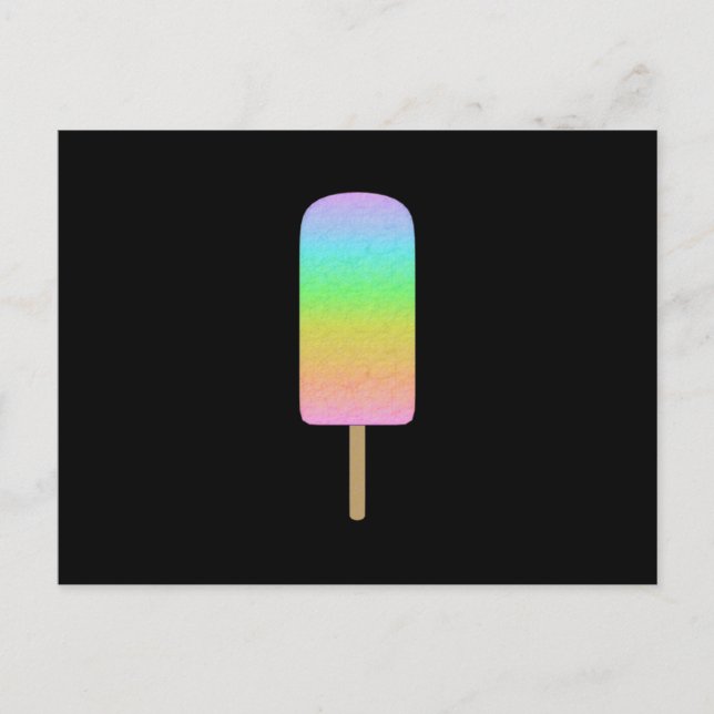 Regnbåge Popsicle Vykort (Framsida)