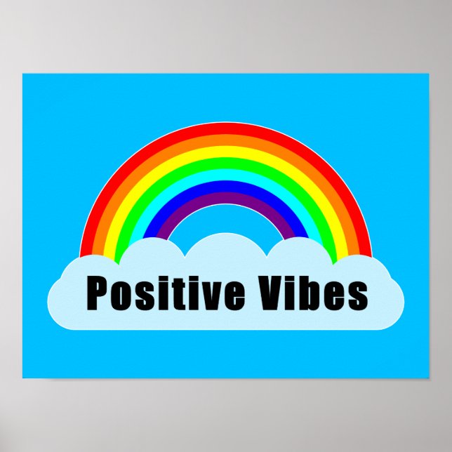 REGNBÅGE - Positiva Vibrationer Poster (Framsidan)
